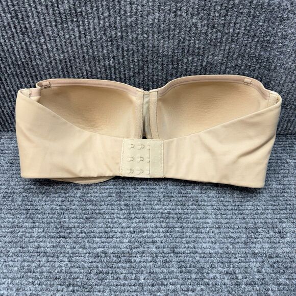 Spanx Bra-Cha-Cha Strapless Bra 36D Nude Tan Stay Put Underwire *No Straps - Picture 3 of 7